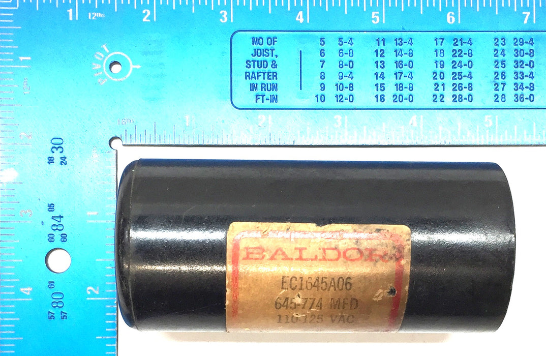 Baldor 110-125VAC Capacitor EC1645A06 USED