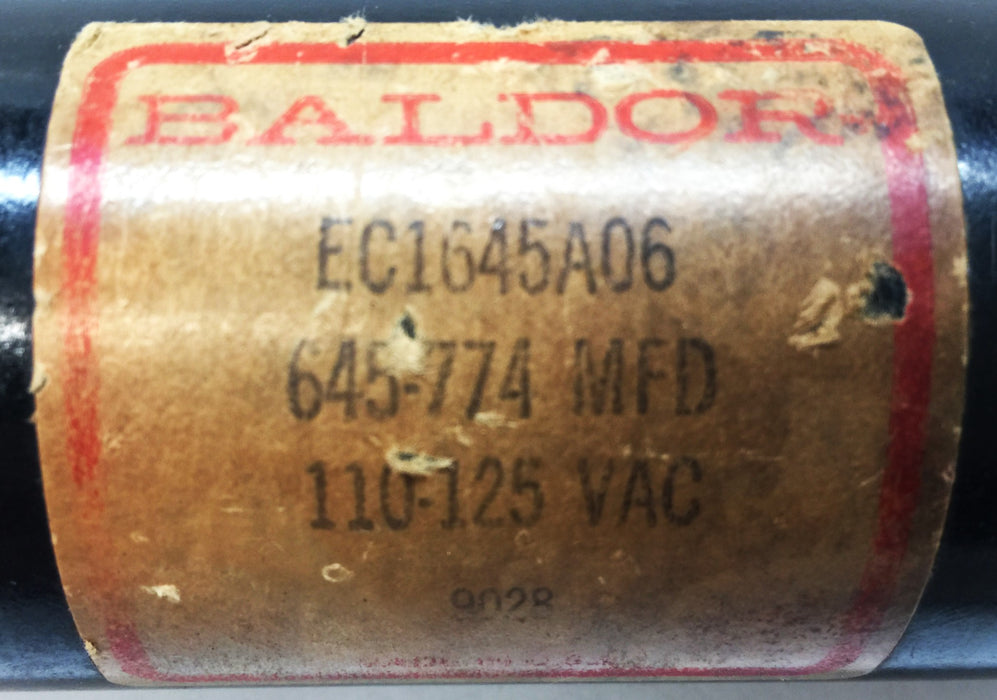 Baldor 110-125VAC Capacitor EC1645A06 USED