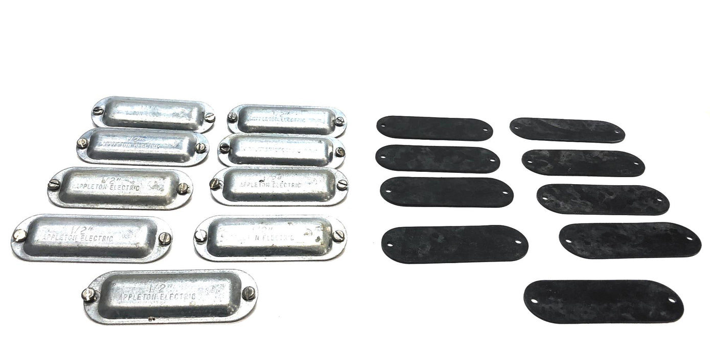 Appleton Electric 1/2" Conduit Cover [Lot of 9] USED
