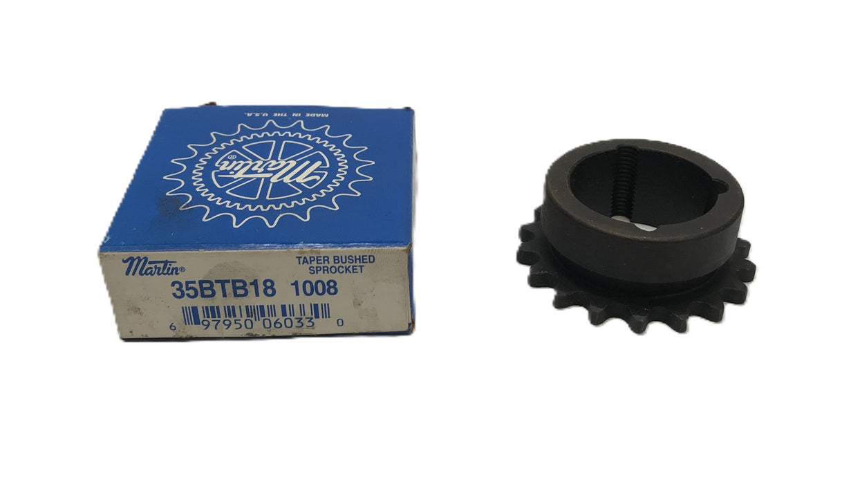 Martin Tapered Bushed Sprocket 35BTB18 1008 NOS