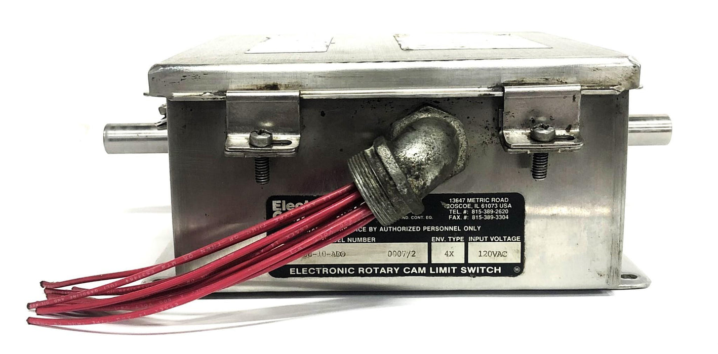 Electro-Cam 120VAC Rotary Cam Limit Switch EC-3408-10-ADO 0007/2 USED