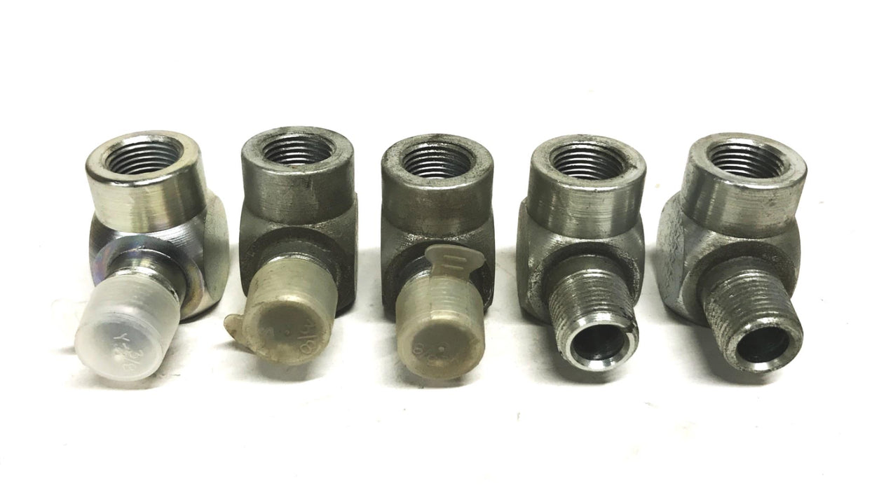 Lenz 3/8 inch Male to Female 90-degree Union Elbow [Lot of 5] NOS