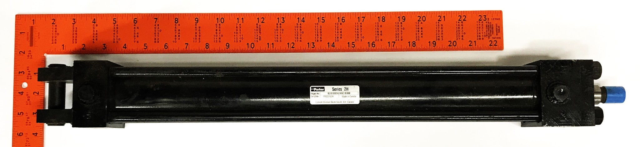 Parker Series 2H Tie Rod Style Hydraulic Cylinder 02.00-BB2HU14AC-18.00 NOS