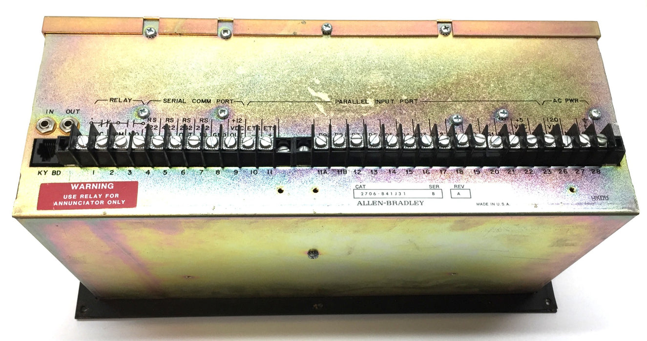 Allen-Bradley DL20 Dataliner Operator Interface 2706-B41J31 Rev.A USED