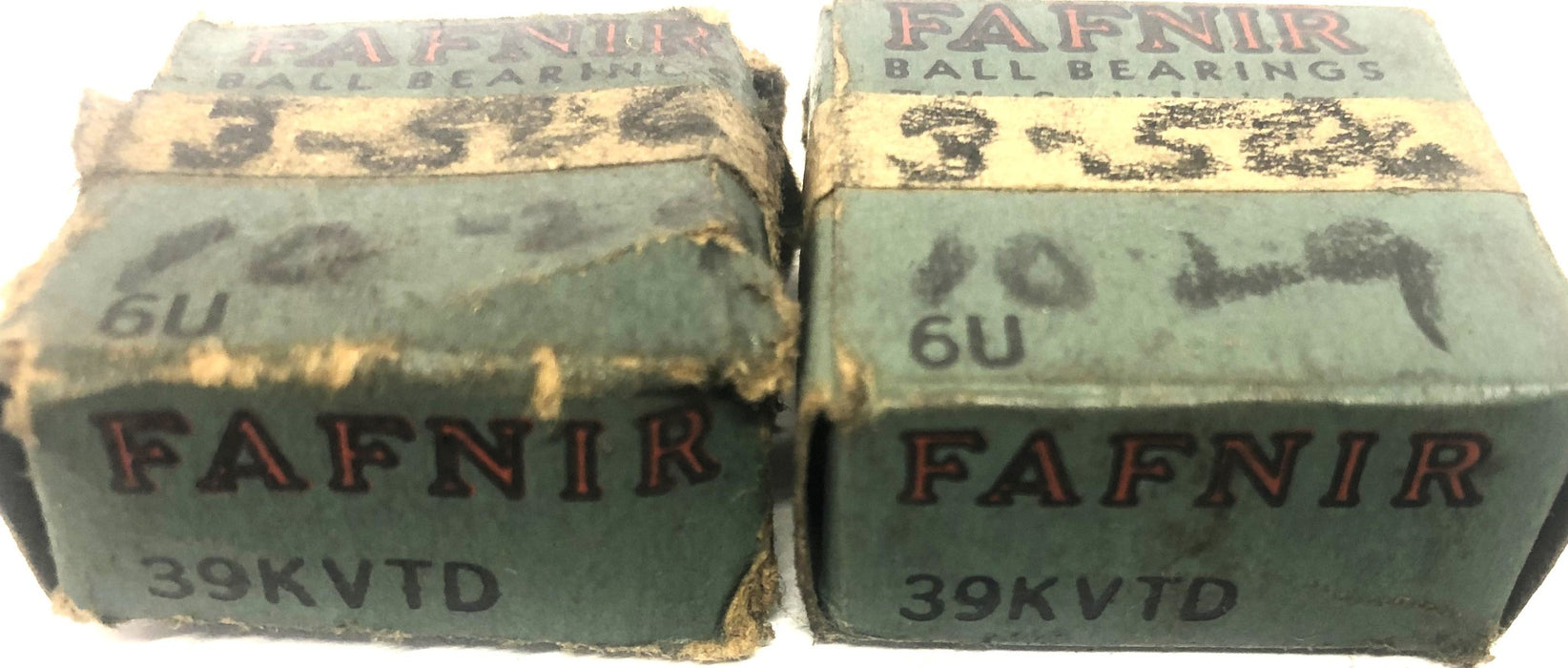 Fafnir Single Row Radial Ball Bearing 39KVTD [Lot of 2] NOS