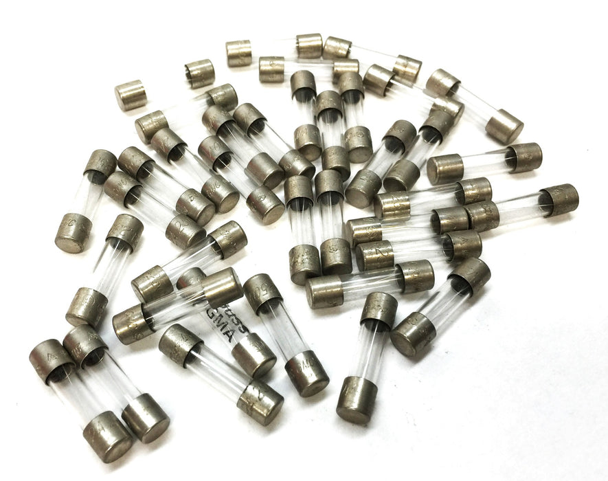 Bussmann 1.6A/250V Miniature Glass Fuse GMA [Lot of 35] NOS