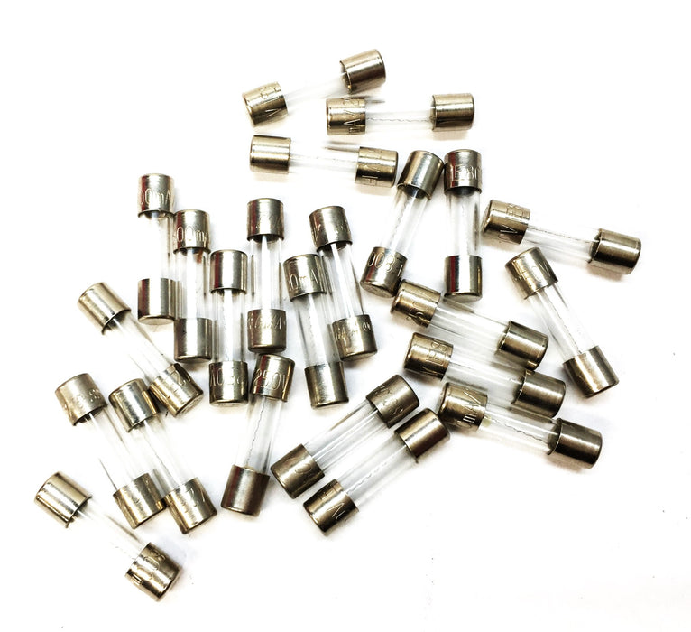 Bussmann GMA 800mA/250V Miniature Glass Fuse 235 [Lot of 24] NOS