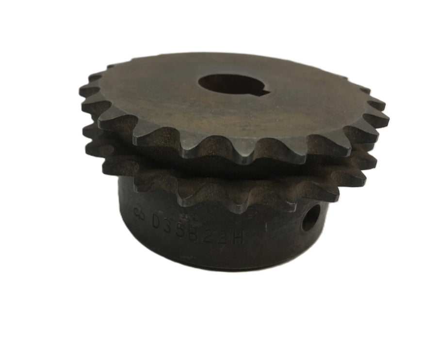 Unbranded Double Roller Chain Sprocket D35B22H USED