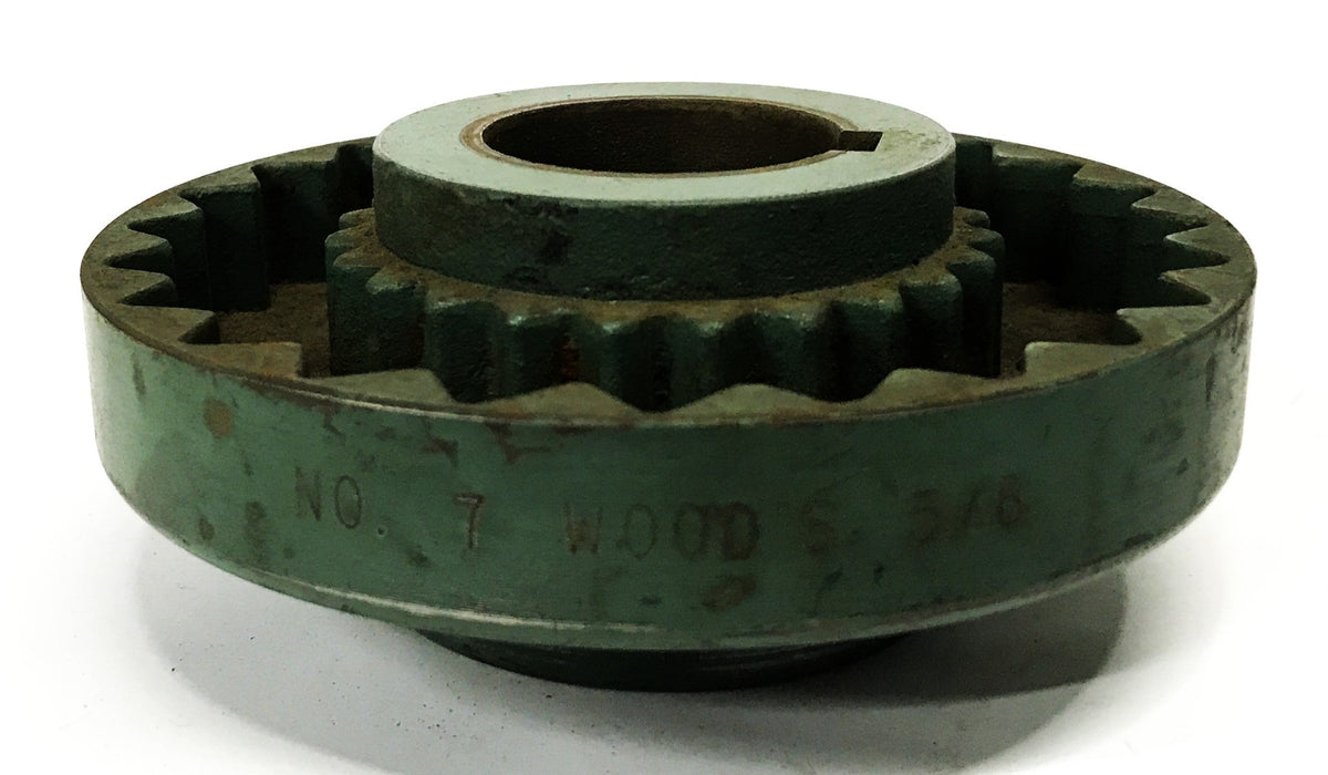 TB Woods Sleeve Coupling Flange 4-3/4 Diameter with 1-3/8 inch Bore 7S1 NOS