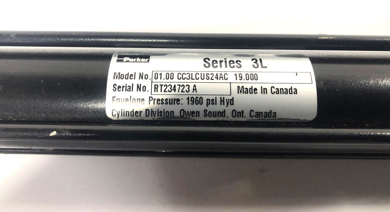 Parker 1960psi Hyd 01.00 CC3LCUS24AC 19.000 Cylinder RT234723 NOS