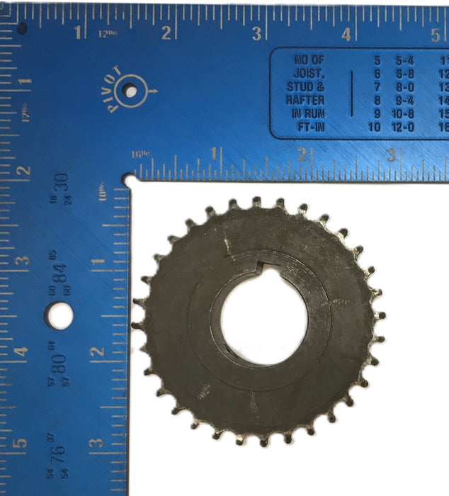 Martin 1" Bore Roller Chain Sprocket W/ Keyway 25B32 USED