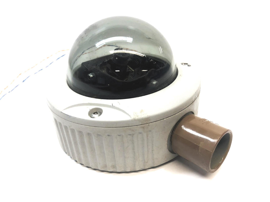 GE Security Rugged Dome Camera W/ 2 Long Wires(Untested) DR-1800-LP-T PARTS ONLY