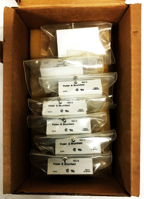 Potter & Brumfield 10-36VCD Relay IDC-5 [Box of 7] NOS