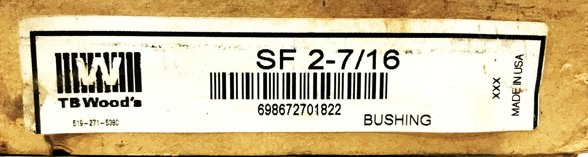 TB Woods Step Flange Bushing SF2-7/16 NOS