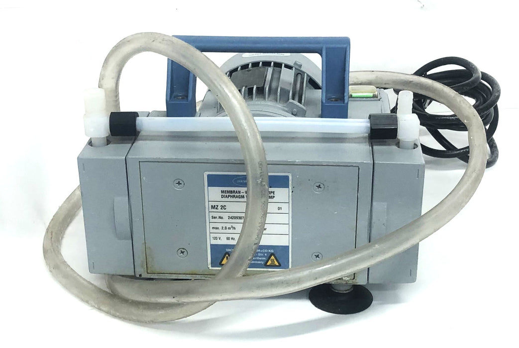 ATB Vacuubrand MZ-2C AC 1 PH Rotary Membrane Vacuum Pump ABF63/4C-7RQ USED