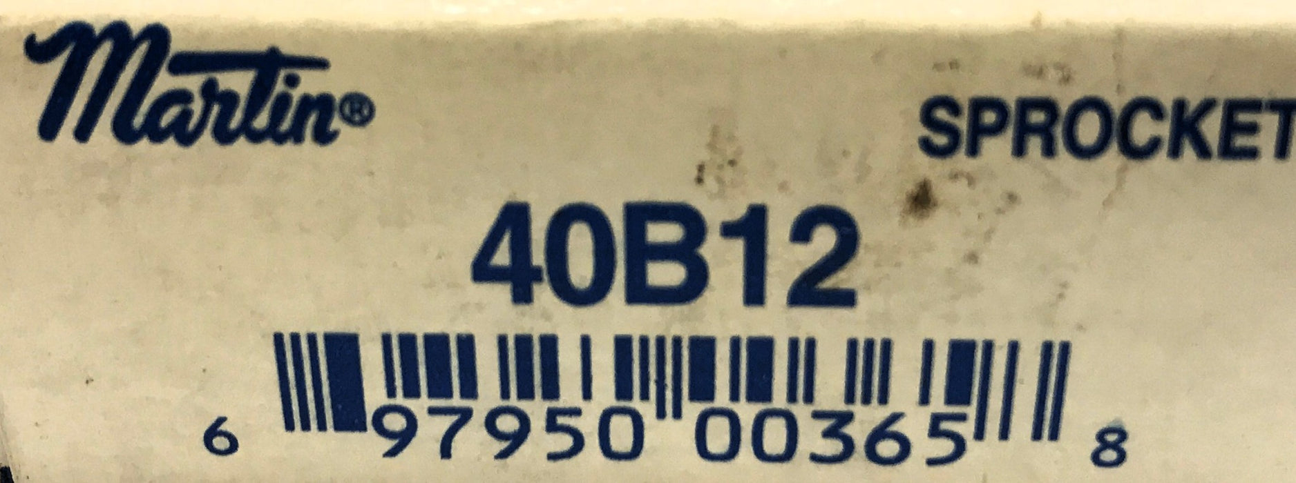 Martin Roller Chain Sprocket 40B12 [Lot of 2] NOS