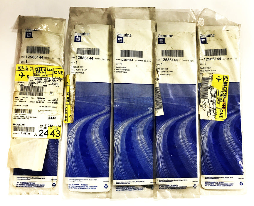 GM Engine Intake Manifold Gasket Set 12586144 [Lot of 5] NOS