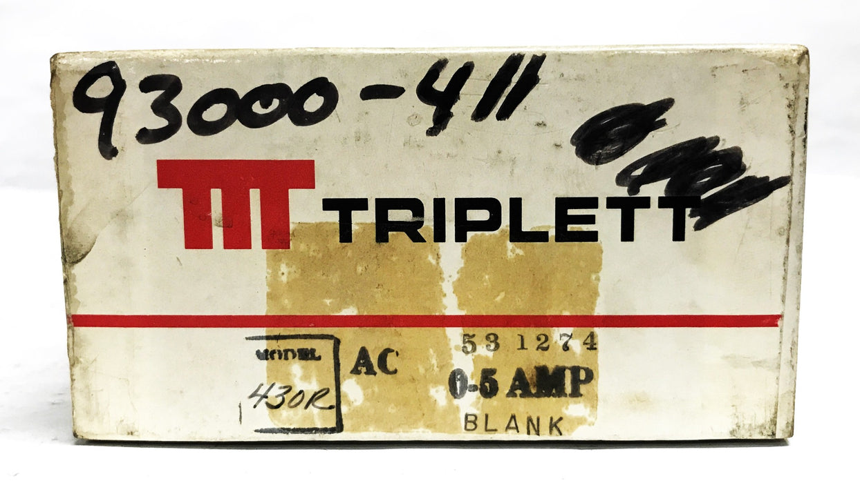 Triplett AC Amp Panel Meter 430R [Lot of 3] NOS