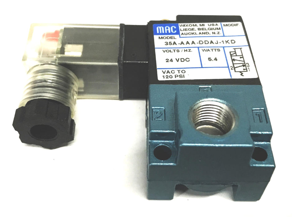 MAC Valves 24 Volt Solenoid Valve 35A-AAA-DDAJ-1KD NOS