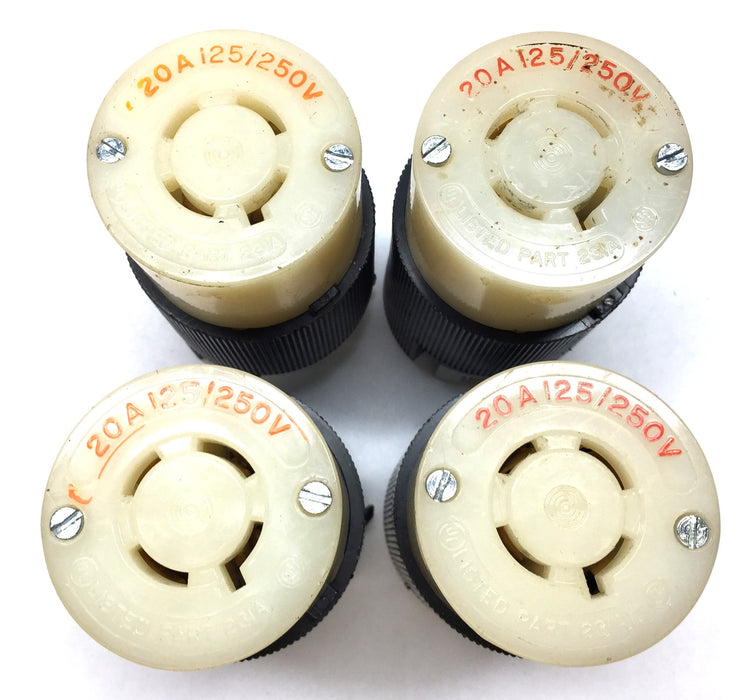 Hubbell 20A 125/250V Twist-Lock Electrical Receptacle 231A [Lot of 4] NOS