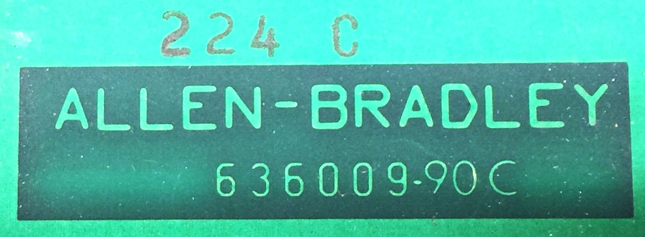 Allen-Bradley 8-Slot Card Chassis w/Battery Attach. 1771AB Ser.A 636009-90C USED
