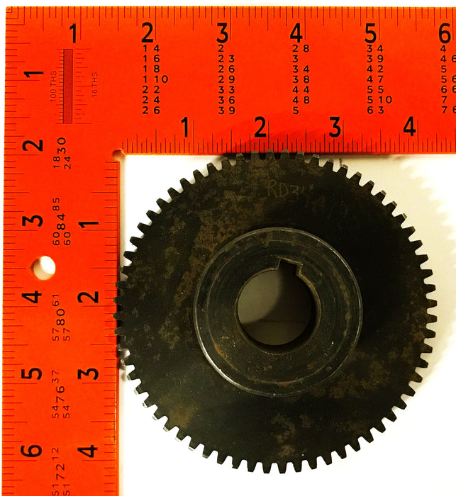 Martin 4-1/4 inch Diameter 1 inch Bore Steel Spur Gear S1664 NOS