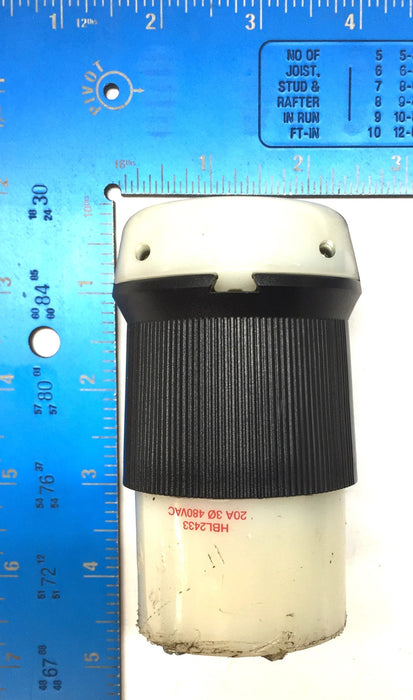 Hubbell 20A/480VAC Twist-Lock Connector Body HBL2433 [Lot of 2] NOS
