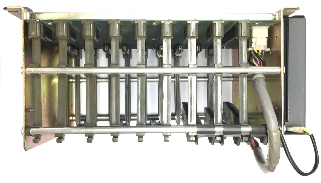Allen-Bradley 8-Slot Card Chassis w/Battery Attach. 1771AB Ser.A 636009-90C USED
