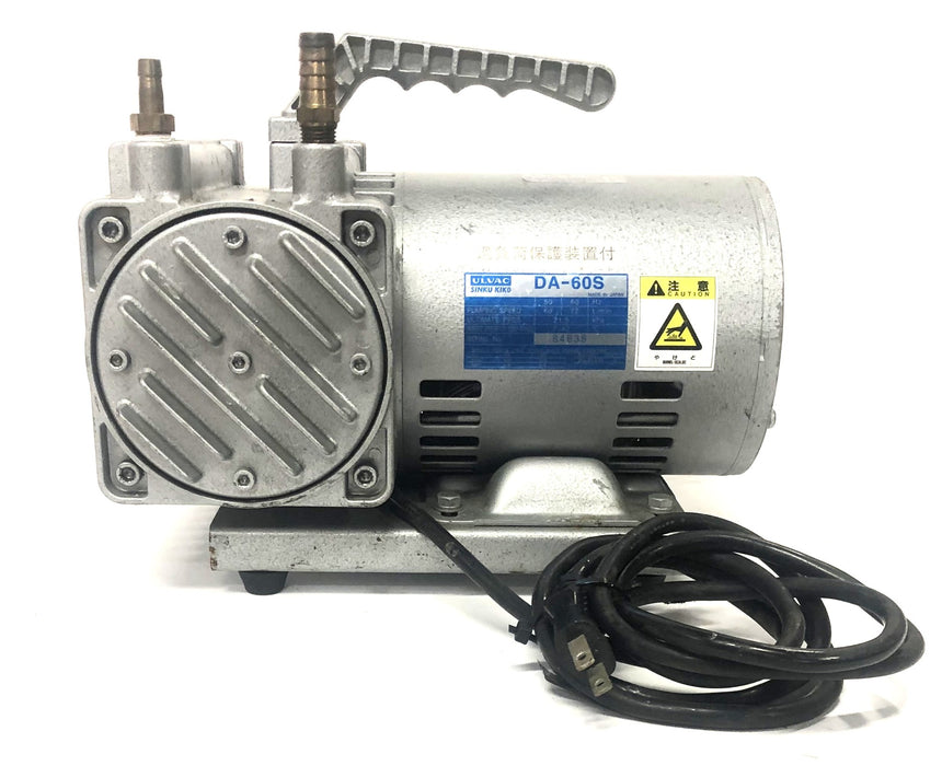 Ulvac Sinku Kiko 4 Pole Split Phase Starting Diaphragm Vacuum Pump DA-60S USED