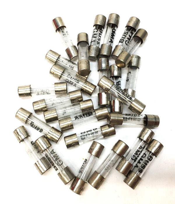 Bussmann GMA Glass Fuse 5A/125V [Lot of 23] NOS