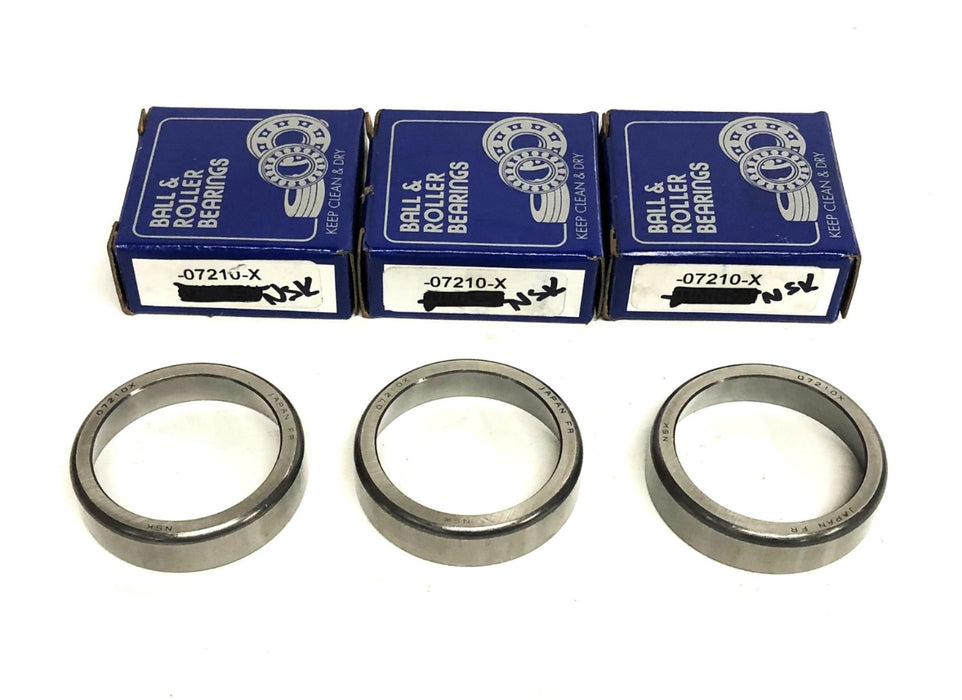 NSK Tapered Roller Bearing Cup 07210X [Lot of 3] NOS