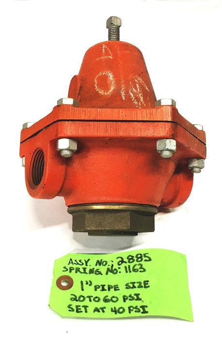 Cash Acme 1 inch Cast Iron Pressure Regulation Valve 2885-1163 USED