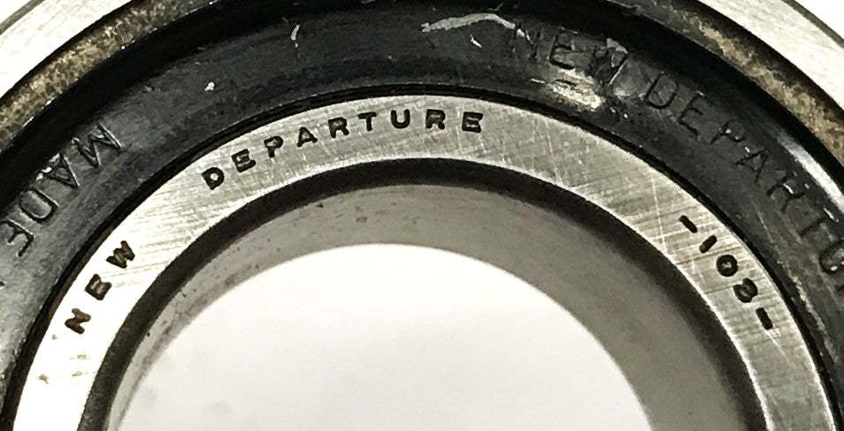 New Departure Double Shielded Insert Ball Bearing 103 NOS
