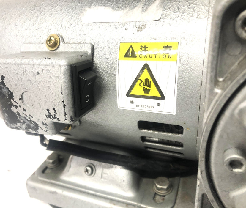 Ulvac Sinku Kiko 4 Pole Split Phase Starting Diaphragm Vacuum Pump DA-60S USED