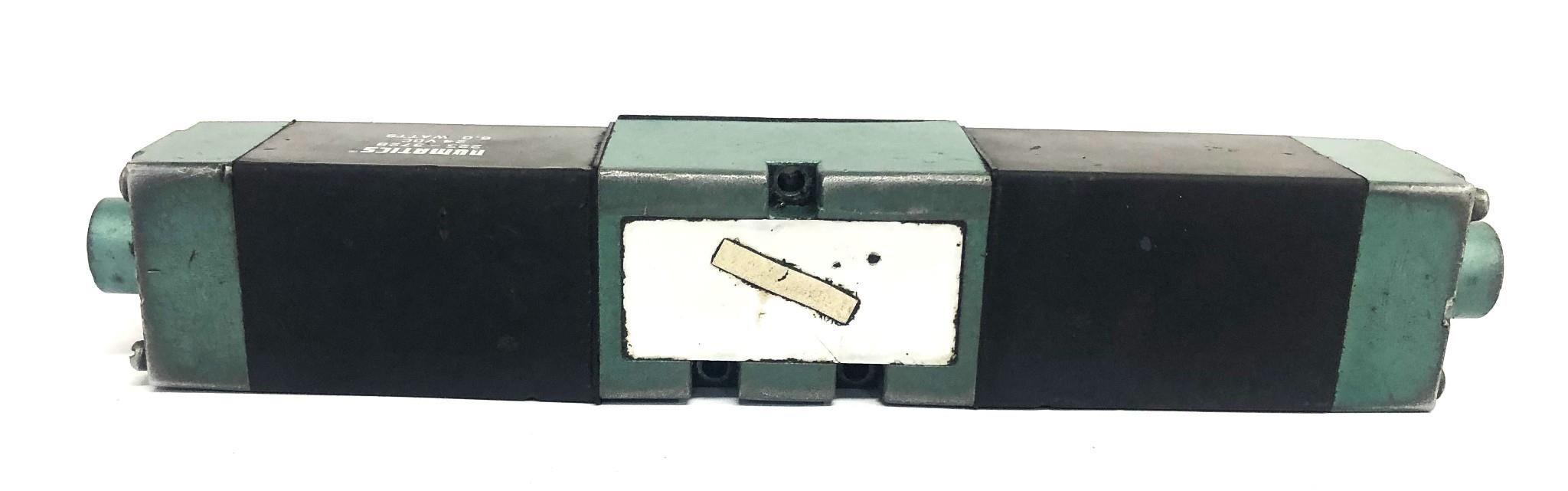 Numatics 24VDC 6.0 Watts Double Solenoid Pneumatic Valve 225-372B USED