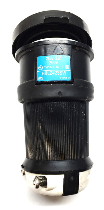 Hubbell 20A/250V Twist-Lock Connector Safety Shroud Body HBL2423SW NOS