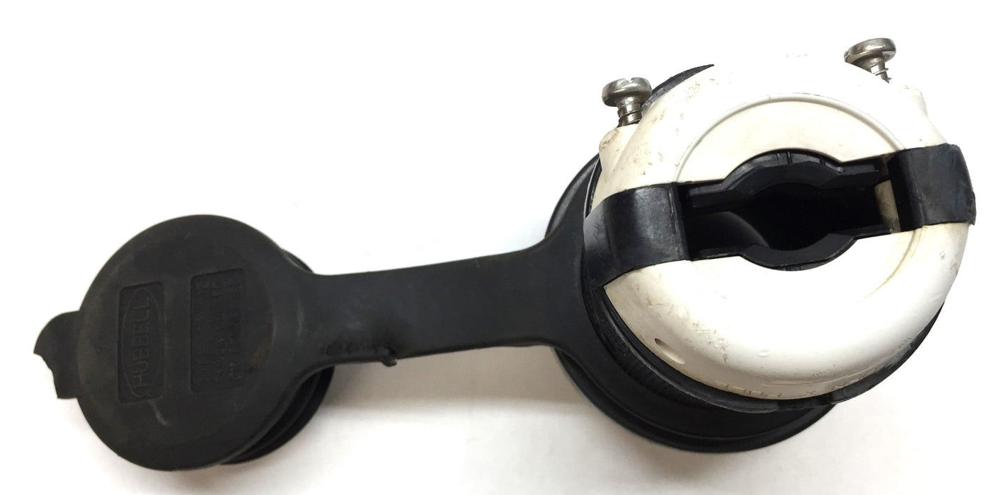 Hubbell Twist-Lock Connector Safety Shroud Body Only HBL2421SW USED