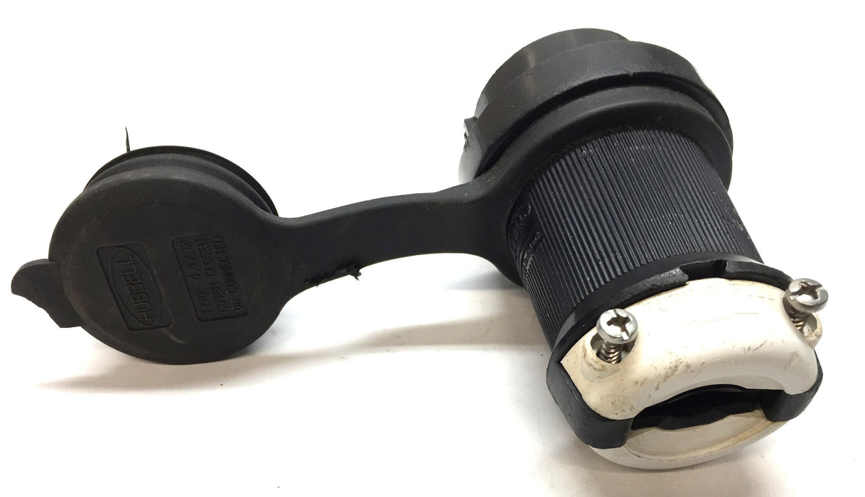 Hubbell Twist-Lock Connector Safety Shroud Body Only HBL2421SW USED