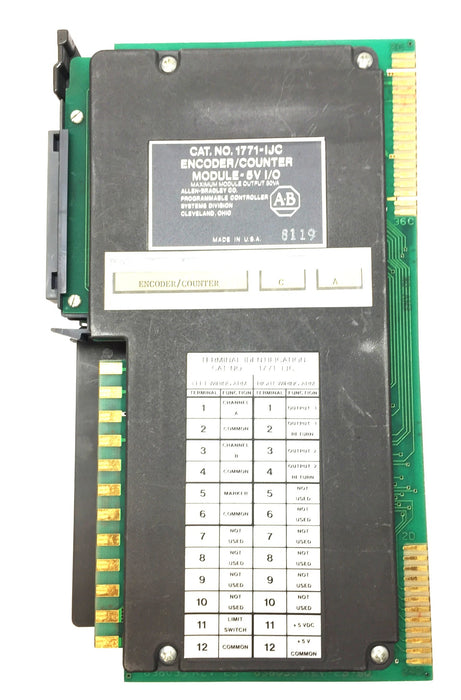 Allen-Bradley Encoder/Counter Module-5V I/O 1771-IJC Firm Rev.C/Ser.A USED