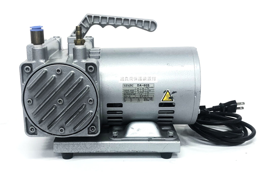 Ulvac Kiko Inc 60-72 L/min 50-60HZ 7-40C Diaphragm Vacuum Pump DA-60S USED