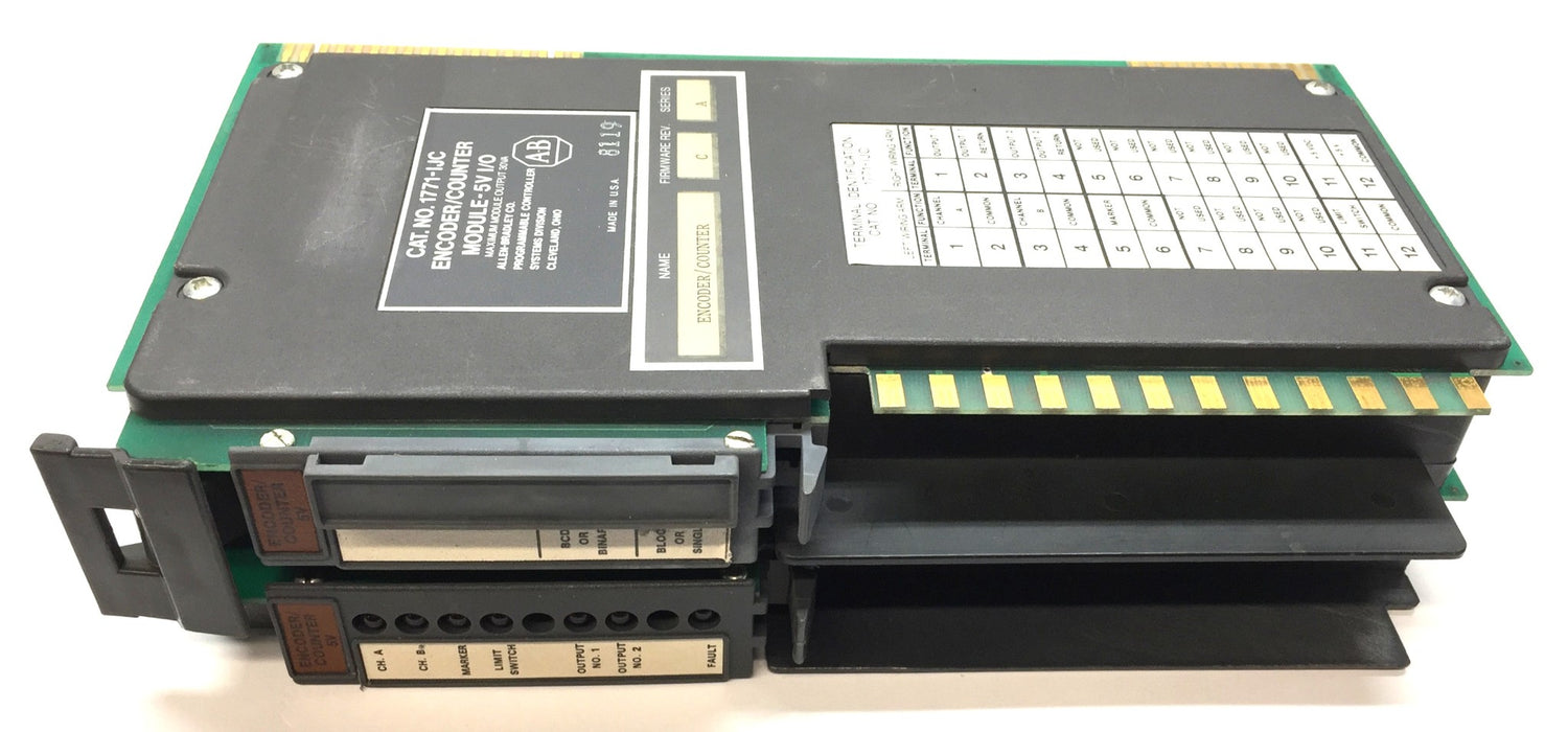 Allen-Bradley Encoder/Counter Module-5V I/O 1771-IJC Firm Rev.C/Ser.A USED