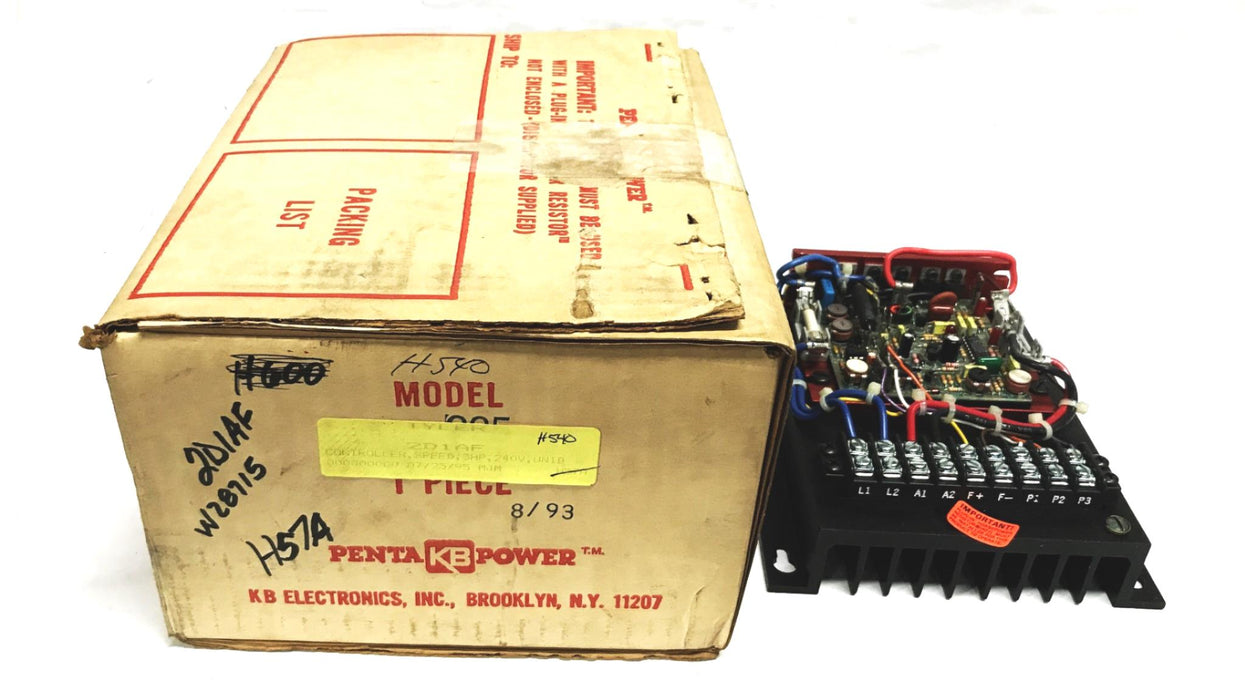KB Electronics Penta Power Variably Speed DC Motor Control KBCC-225 NOS