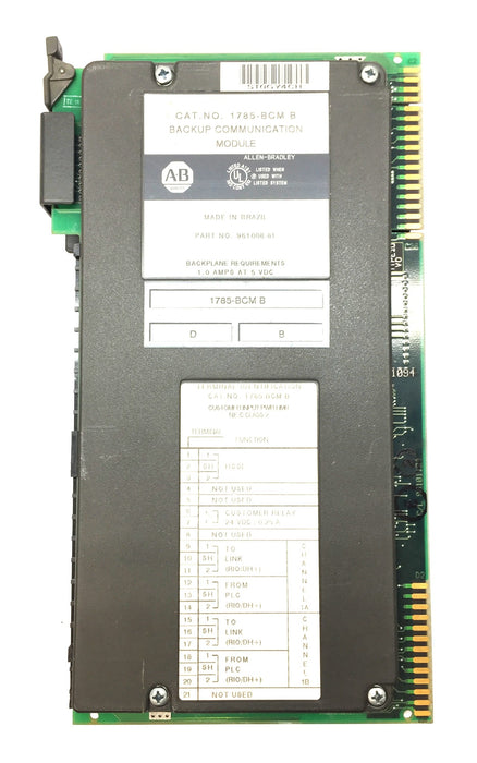 Allen-Bradley Backup Comm. Module 1785-BCM Firmware Rev.D/Series.B (961008) USED