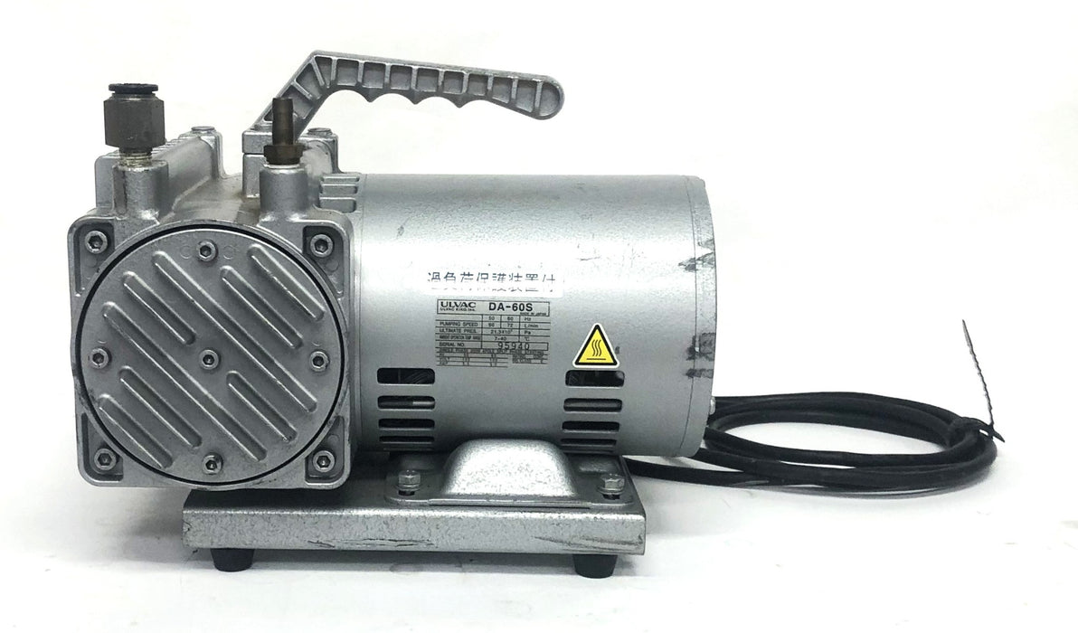 Ulvac Kiko Inc 60-72 L/min 7-40C 50-60HZ Diaphragm Vacuum Pump DA-60S USED