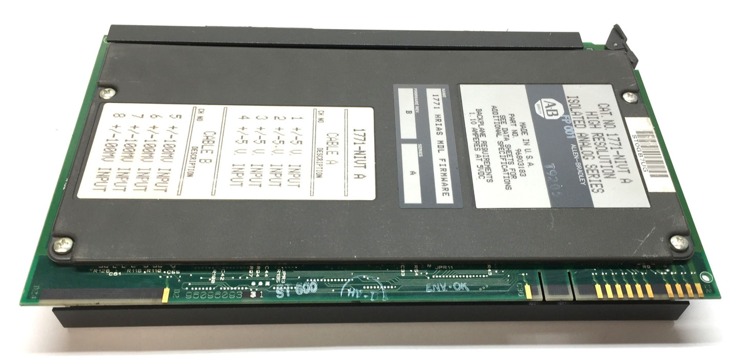 AB High-Resolution Isolation Module 1771-NIVT Firm Rev.B/Series.A (9680318)3USED