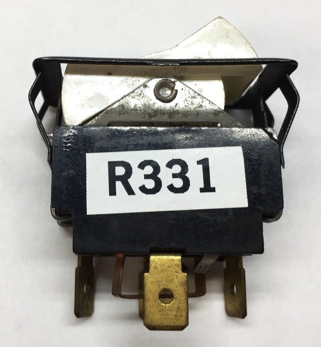 Carling Switch 3-Way High/Low/Off White Rocker Switch R331 USED