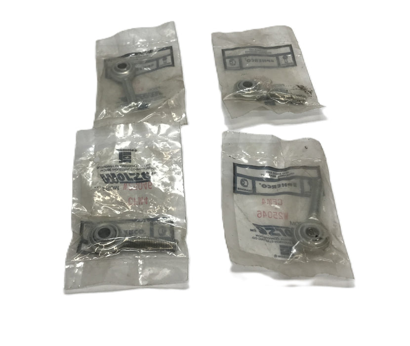 Spherco Morse 1/4"-28 Male Threaded Rod End Bearing CFM4 [Lot of 4] NOS