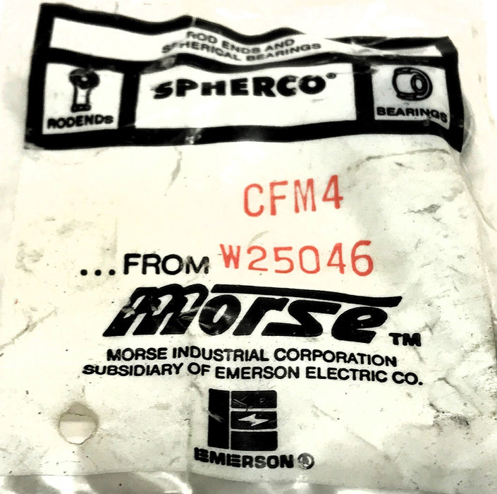 Spherco Morse 1/4"-28 Male Threaded Rod End Bearing CFM4 [Lot of 3] NOS