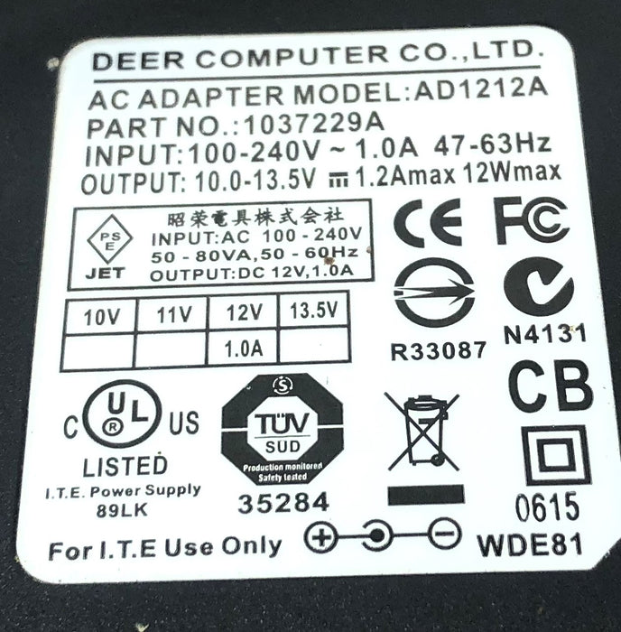 Deer Computer CO. Power Supply (Untested) 1037229A USED