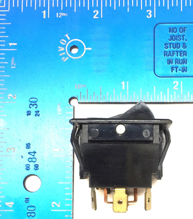 Carling Switch 3-Way High/Low/Off Black Rocker Switch R331 NOS